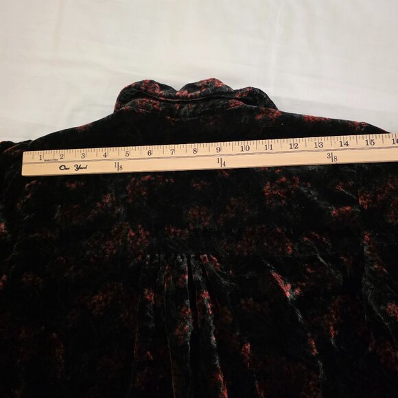 ZARA women's velvet-like blouse, size S. - Picture 11 of 11